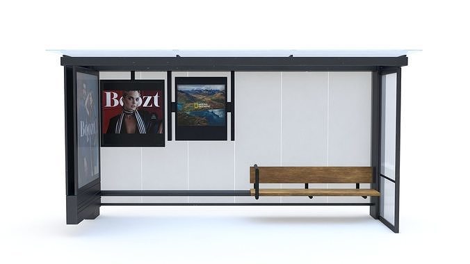 Bus Stop 02  3D model
