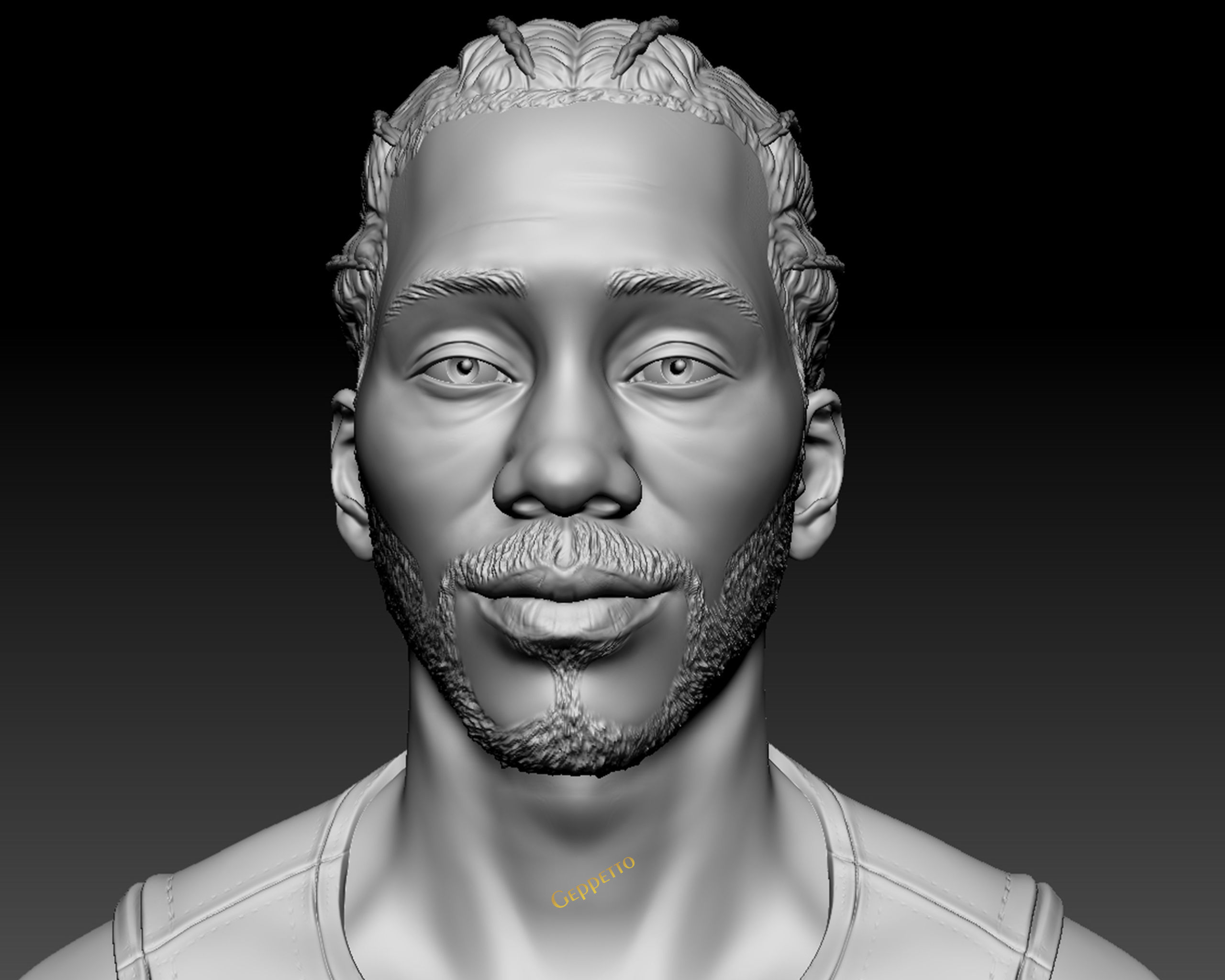 Kawhi Leonard 3D portrait sculpture ready to 3D print 3D print model_45