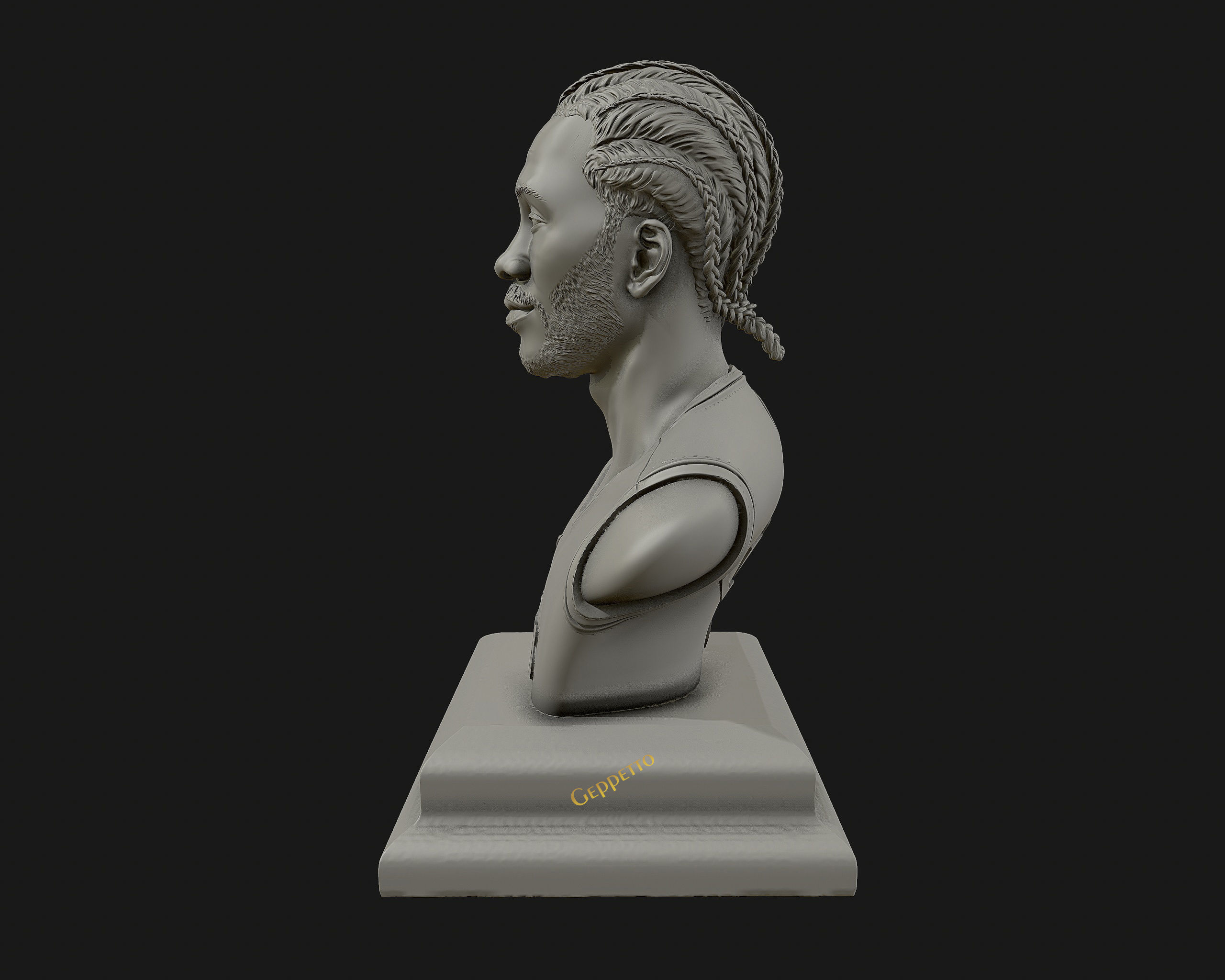 Kawhi Leonard 3D portrait sculpture ready to 3D print 3D print model_60