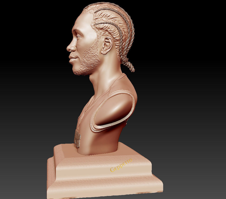 Kawhi Leonard 3D portrait sculpture ready to 3D print 3D print model_52