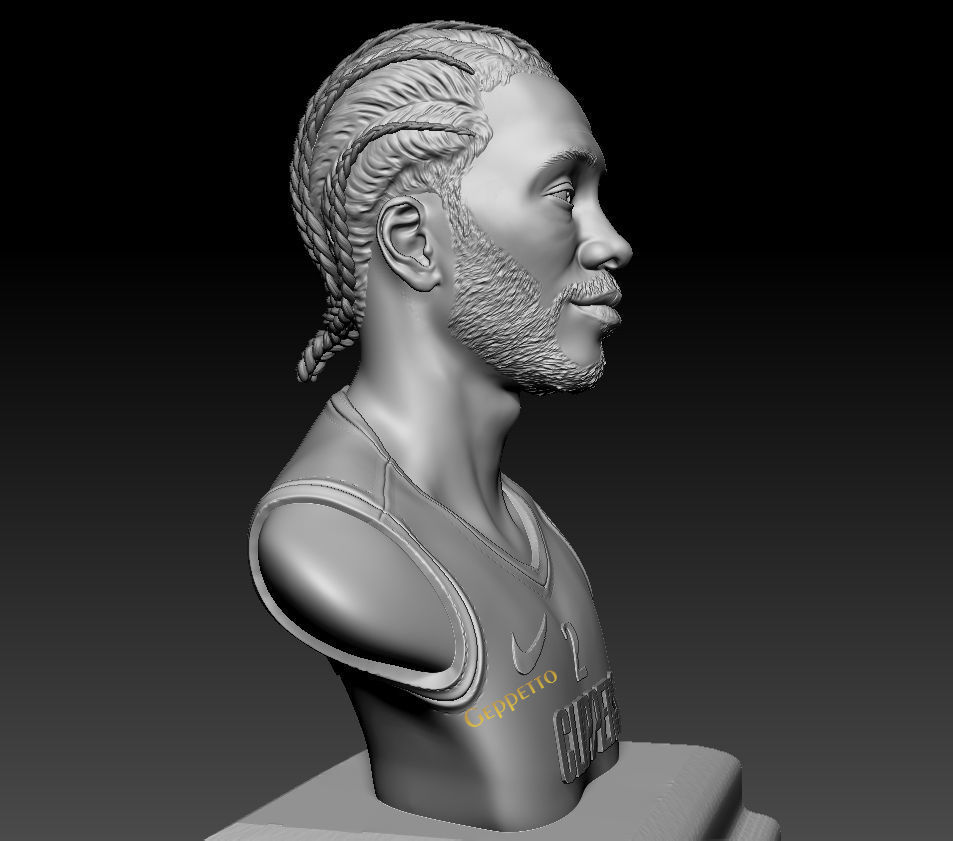 Kawhi Leonard 3D portrait sculpture ready to 3D print 3D print model_57