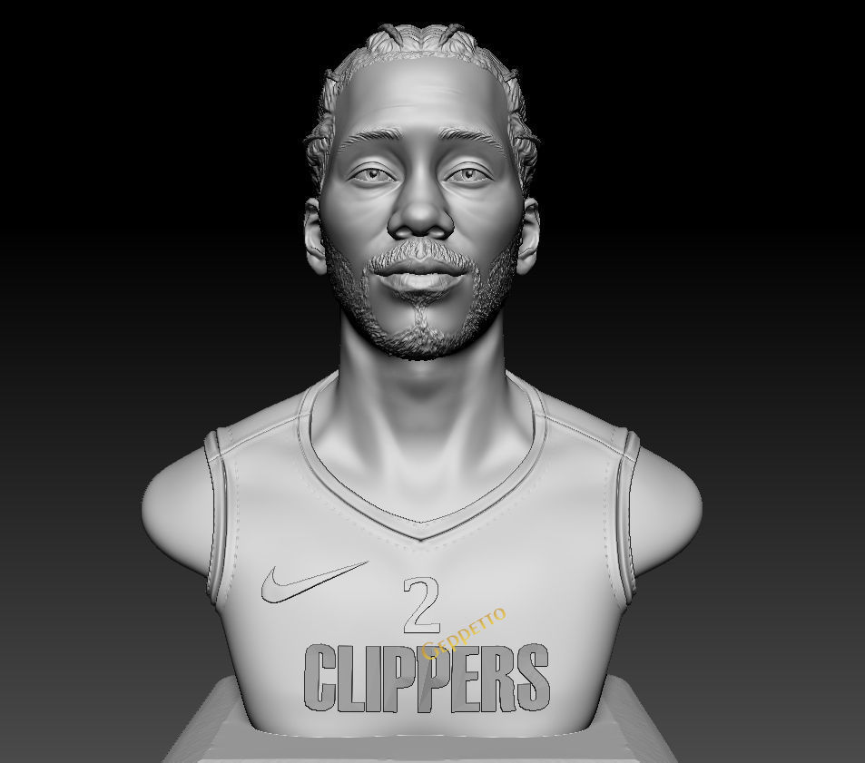 Kawhi Leonard 3D portrait sculpture ready to 3D print 3D print model_54