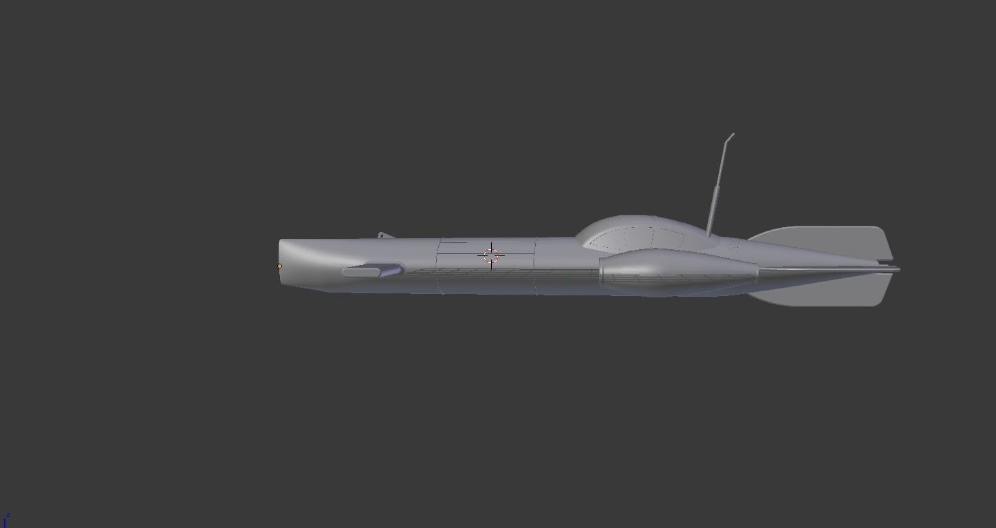 Captain America Hydra Submarine 3D print model_10
