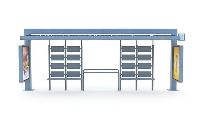 Bus Stop 03  3D model
