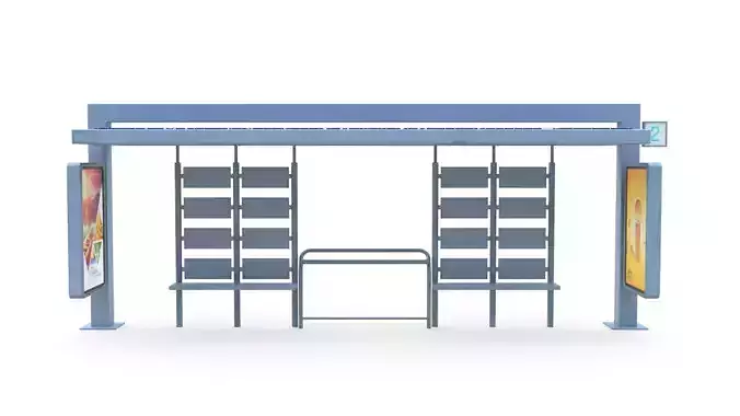 Bus Stop 03  3D model