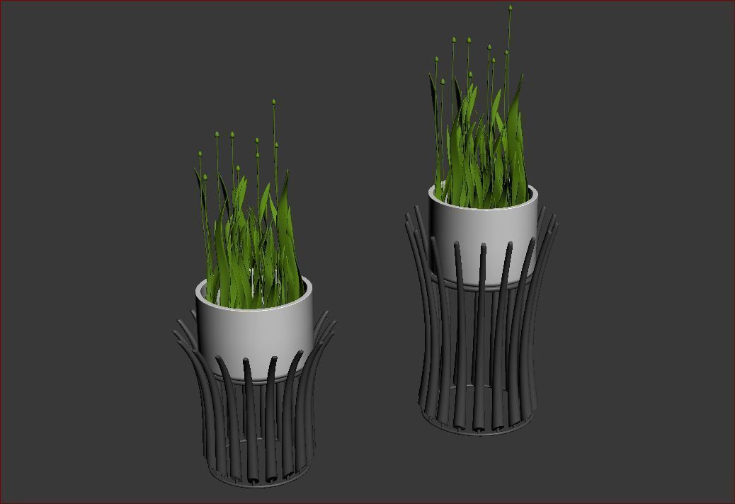 ACCESSORIES 3 cup with orange handle 3D model_16