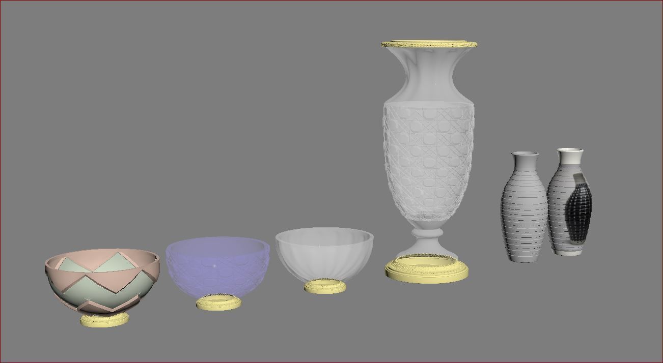 ACCESSORIES 3 cup with orange handle 3D model_5