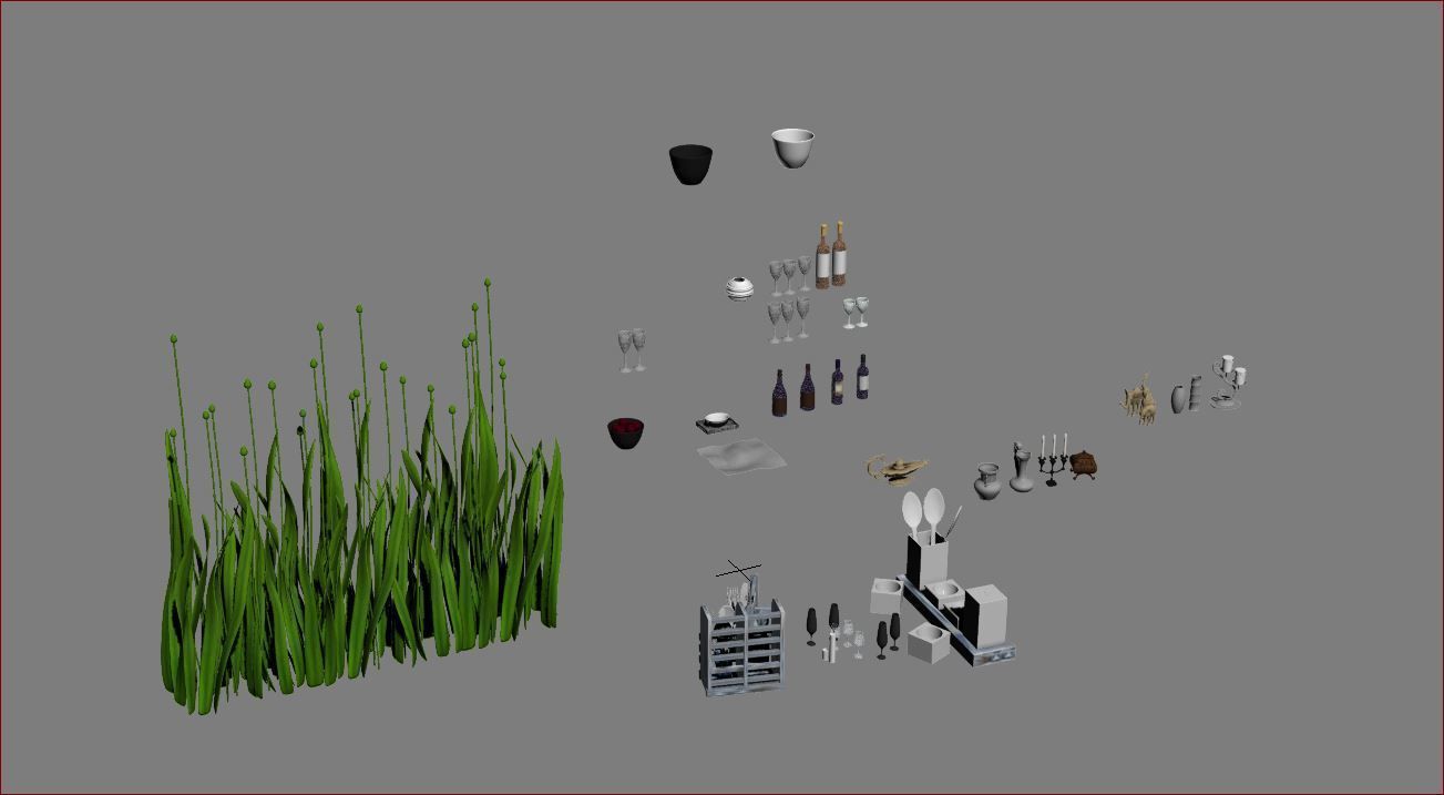 ACCESSORIES 3 cup with orange handle 3D model_7