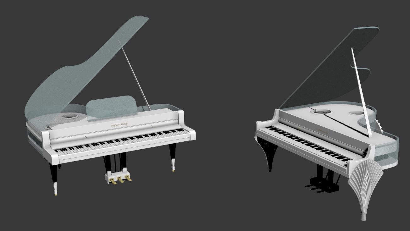 ACCESSORIES 3 cup with orange handle 3D model_12