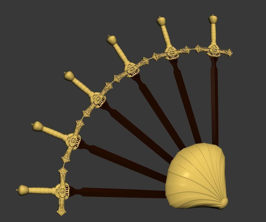 ACCESSORIES 3 cup with orange handle 3D model_98