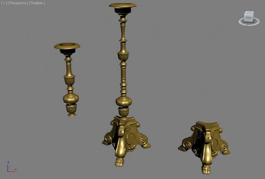 ACCESSORIES 3 cup with orange handle 3D model_77