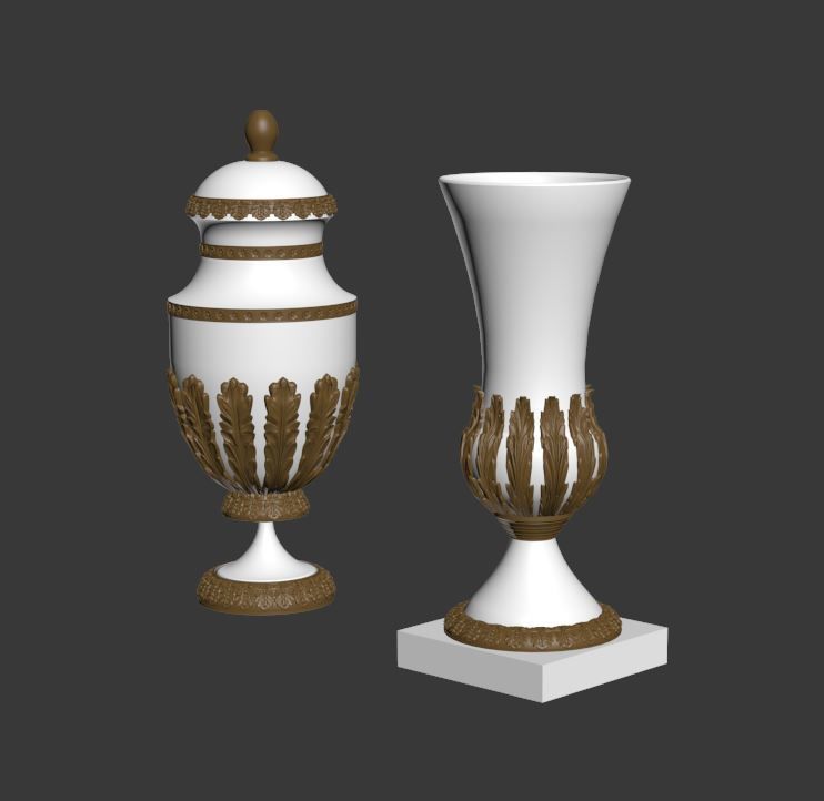 ACCESSORIES 3 cup with orange handle 3D model_24