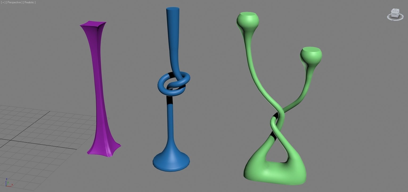 ACCESSORIES 3 cup with orange handle 3D model_79