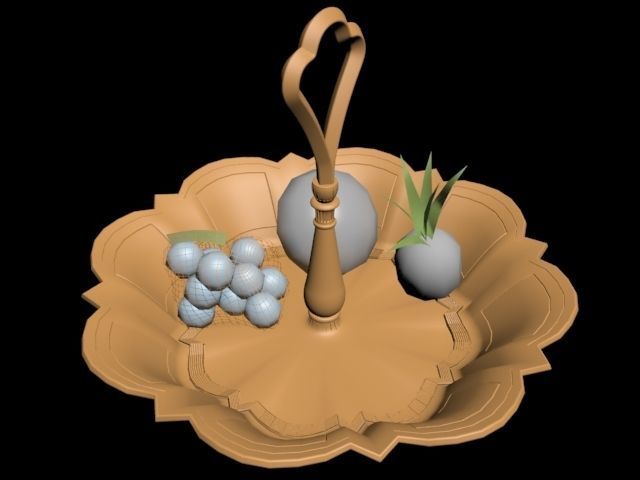 ACCESSORIES 3 cup with orange handle 3D model_46