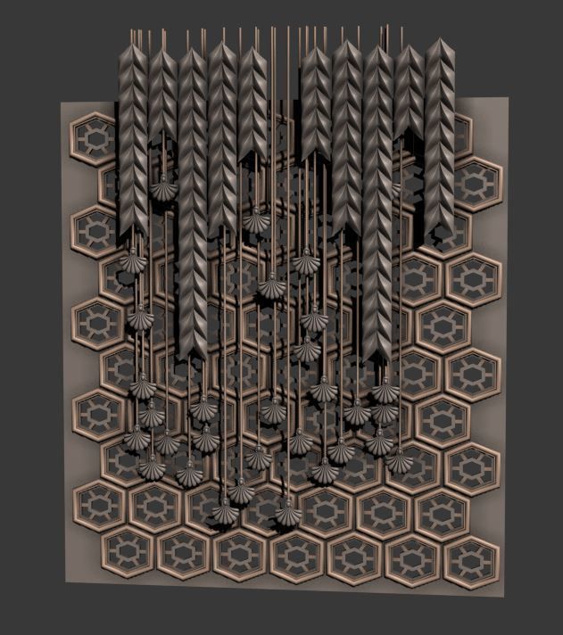 ACCESSORIES 3 cup with orange handle 3D model_28