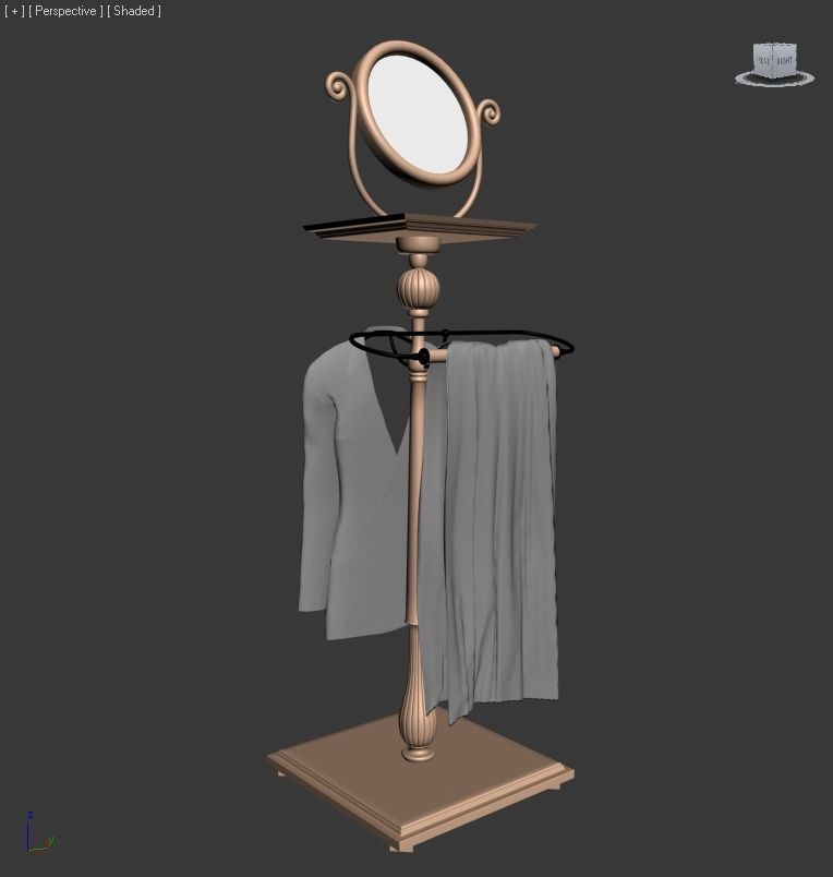 ACCESSORIES 3 cup with orange handle 3D model_53