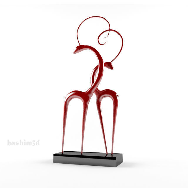 ACCESSORIES 3 cup with orange handle 3D model_90