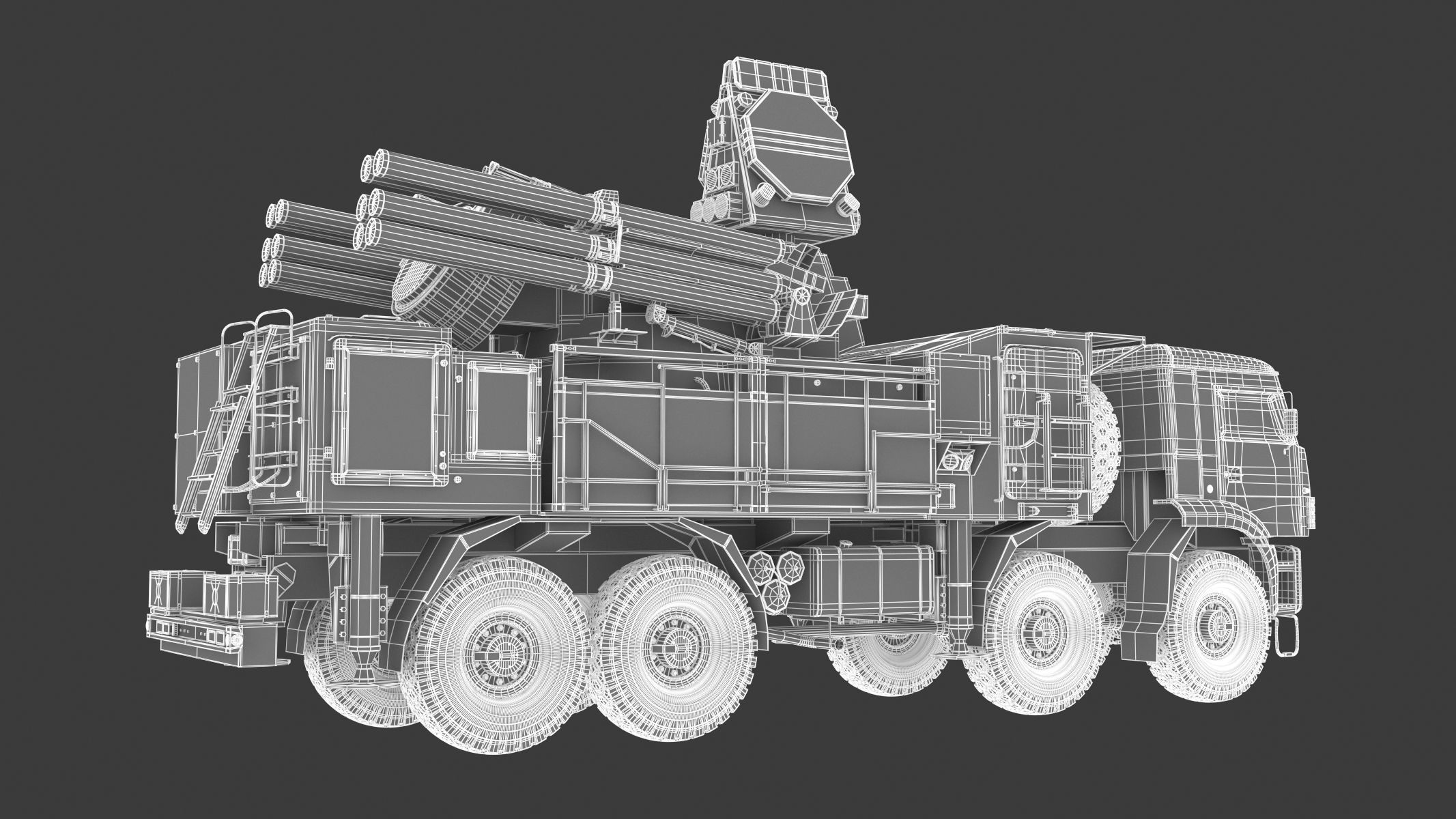 SA 22 Pantsir S1 Camo 3D model_18