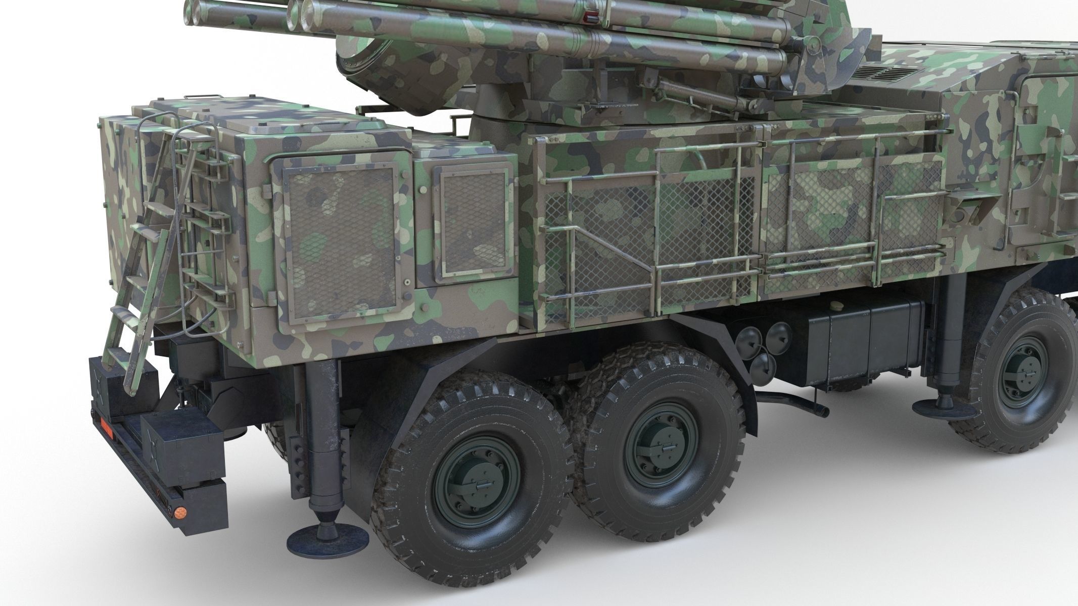 SA 22 Pantsir S1 Camo 3D model_3