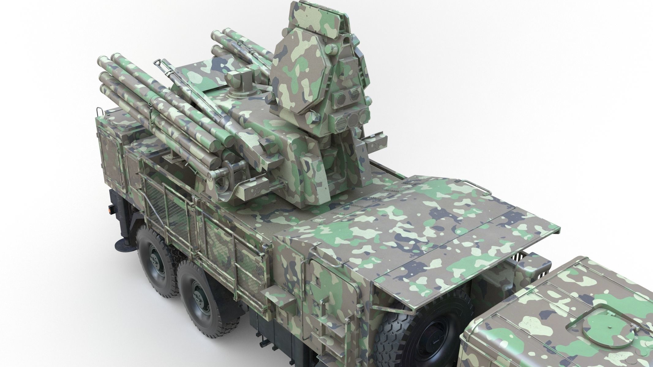 SA 22 Pantsir S1 Camo 3D model_8