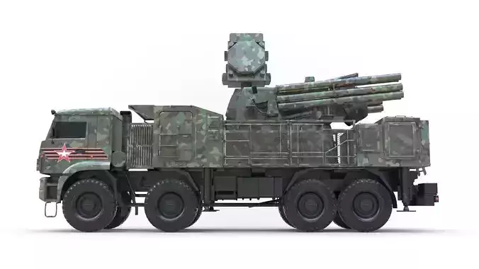 SA 22 Pantsir S1 Camo 3D model