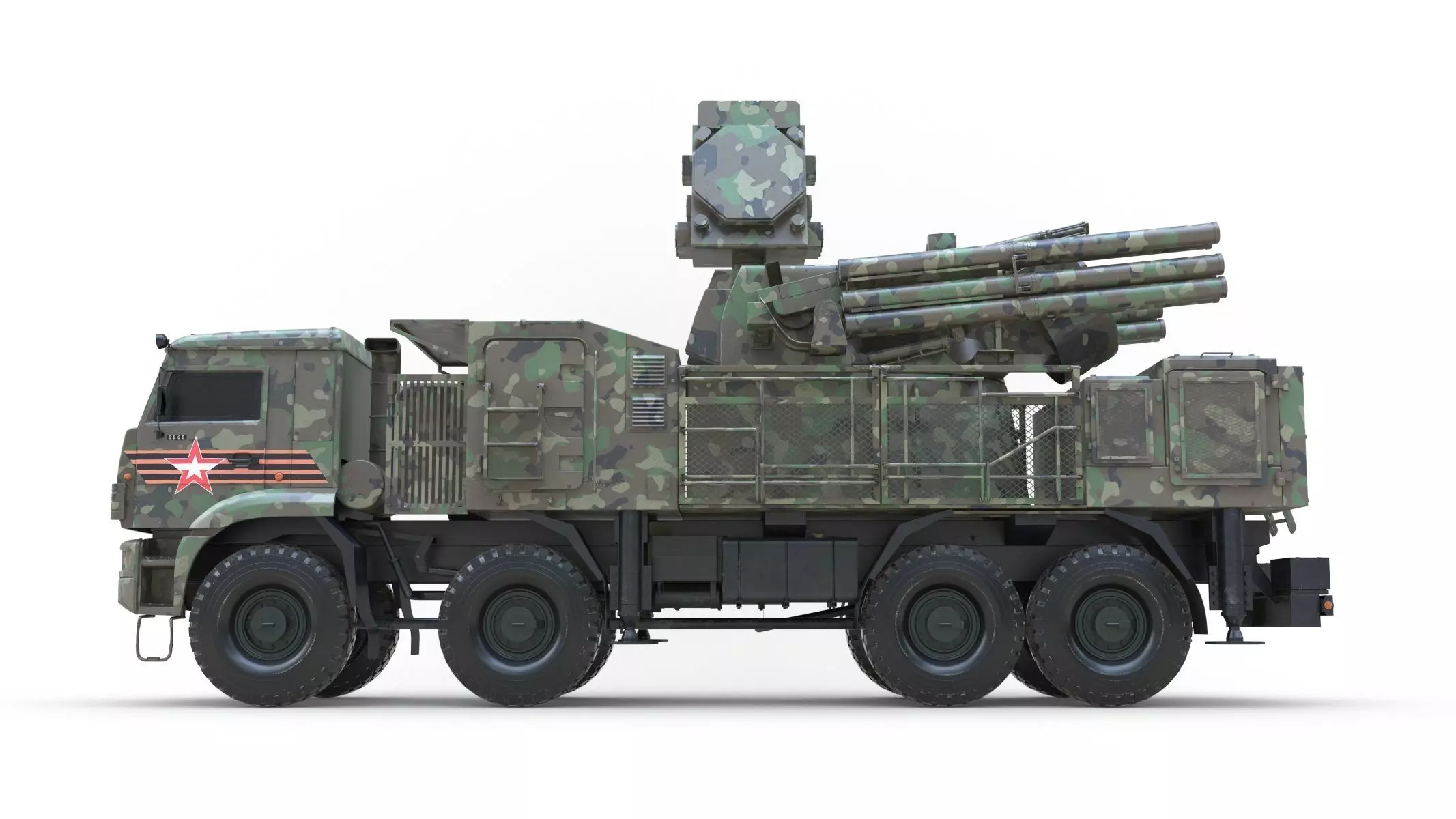 SA 22 Pantsir S1 Camo 3D model_0