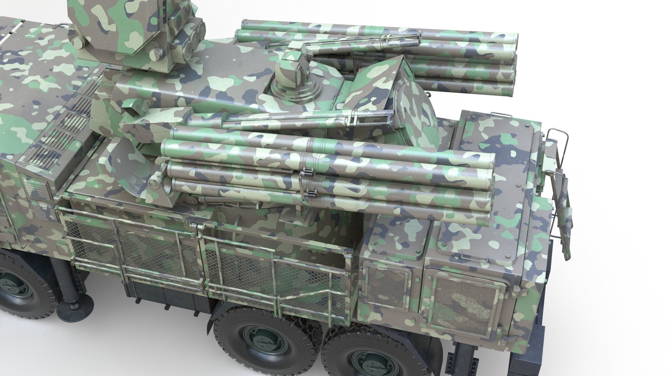 SA 22 Pantsir S1 Camo 3D model_6
