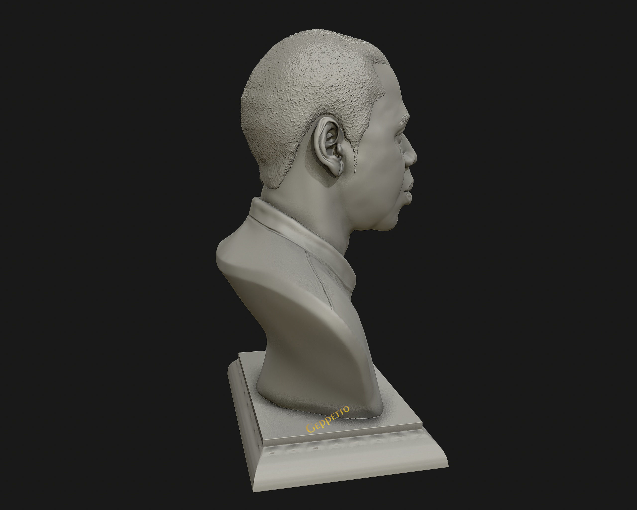 Jay Z Portrait sculpture ready to 3D print 3D print model_21