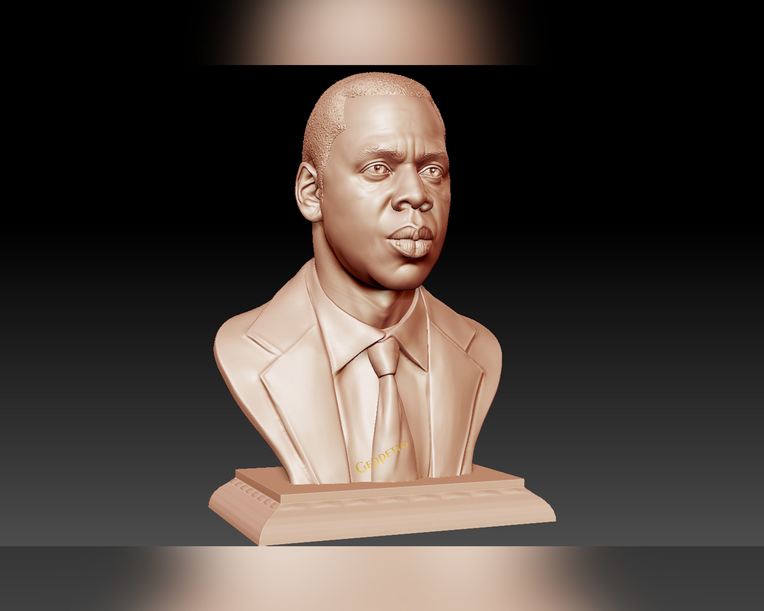 Jay Z Portrait sculpture ready to 3D print 3D print model_39