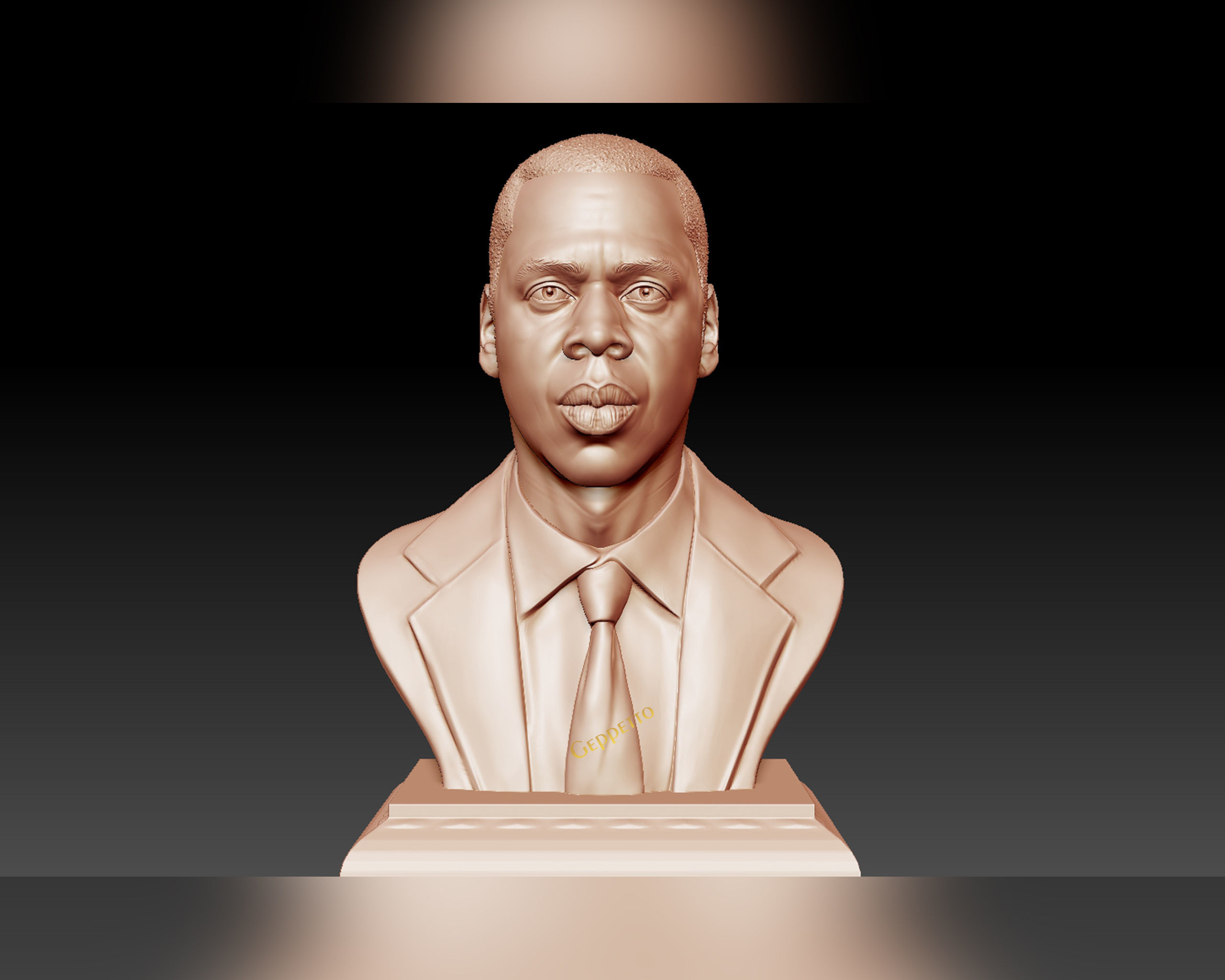 Jay Z Portrait sculpture ready to 3D print 3D print model_2