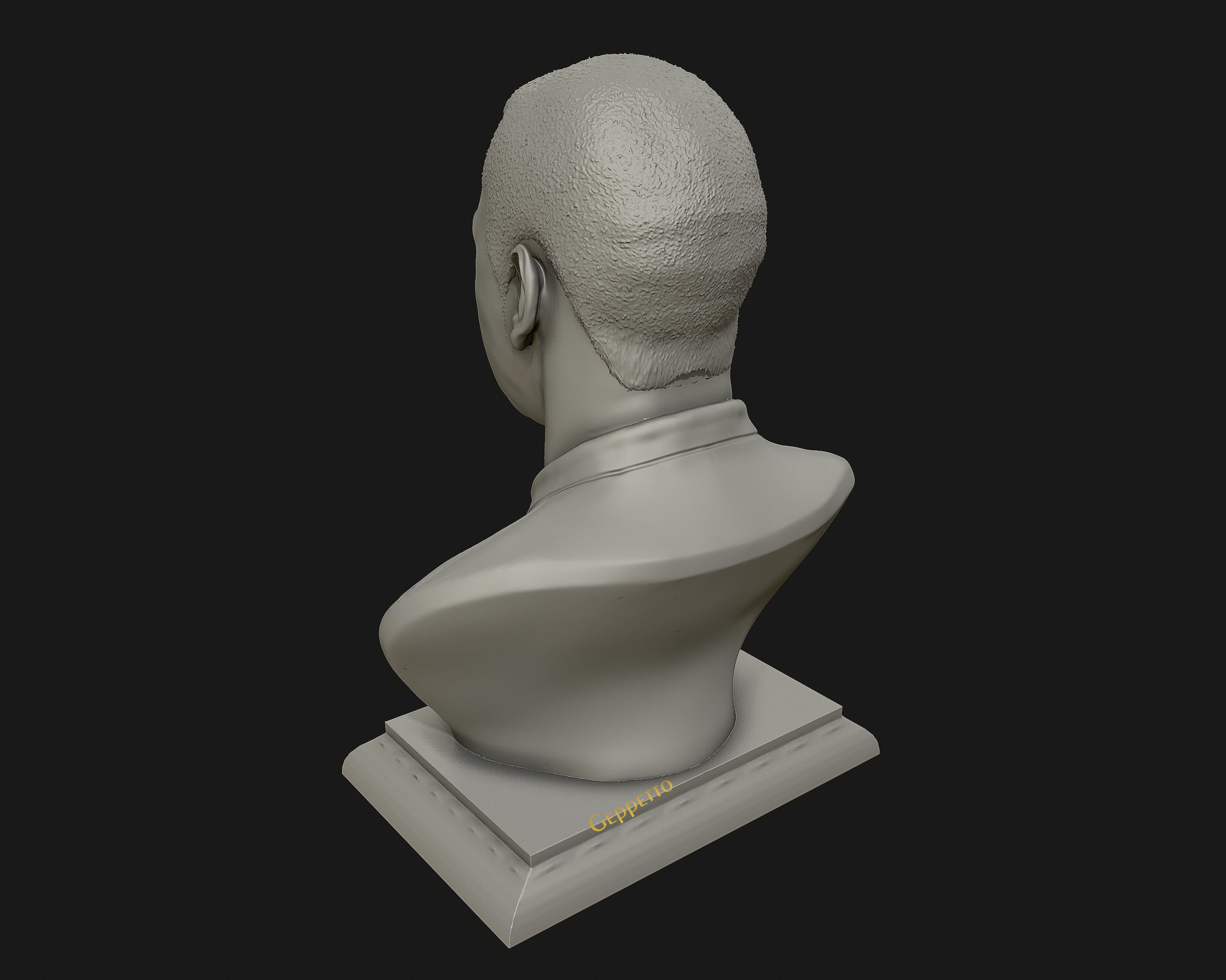 Jay Z Portrait sculpture ready to 3D print 3D print model_16