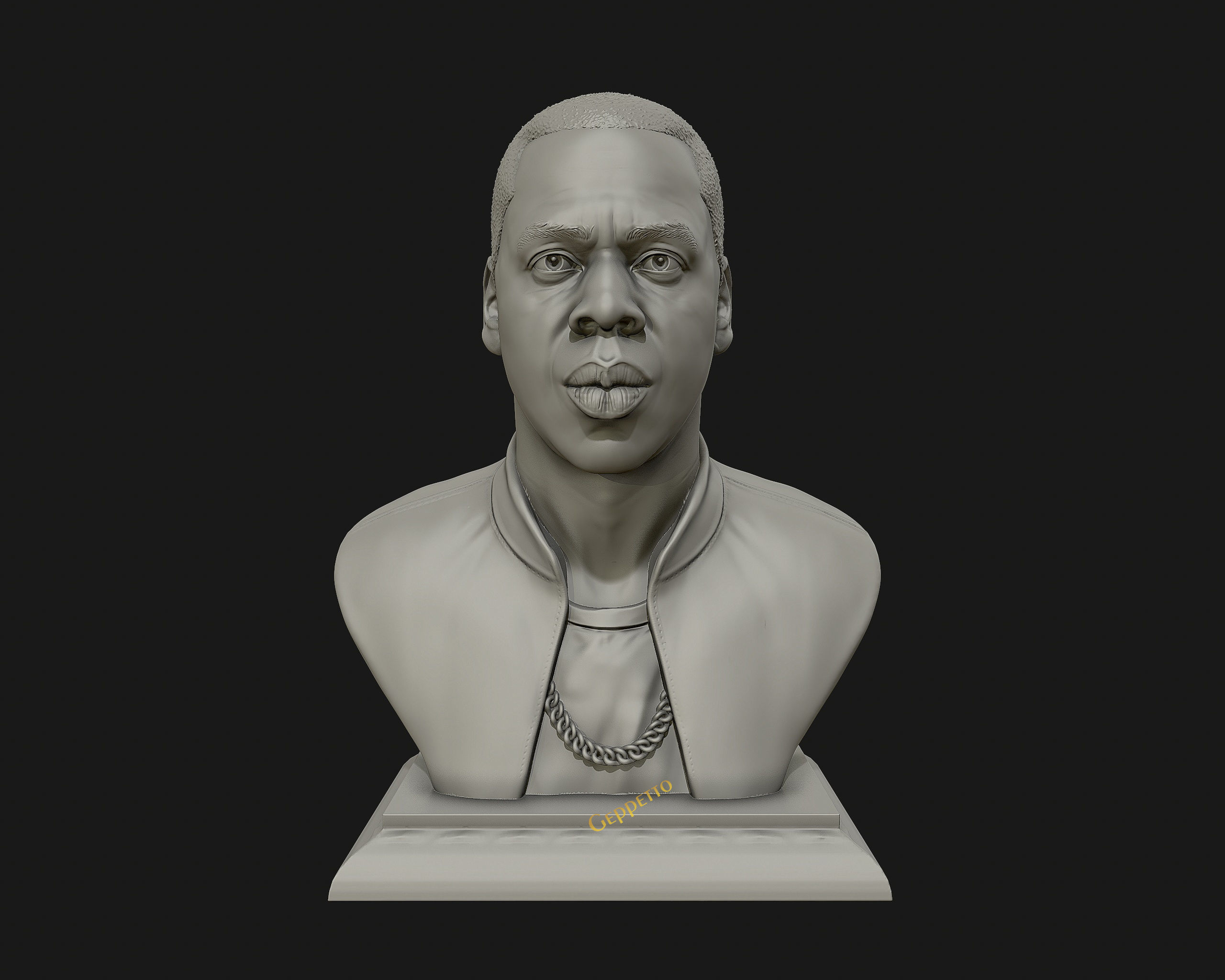 Jay Z Portrait sculpture ready to 3D print 3D print model_1