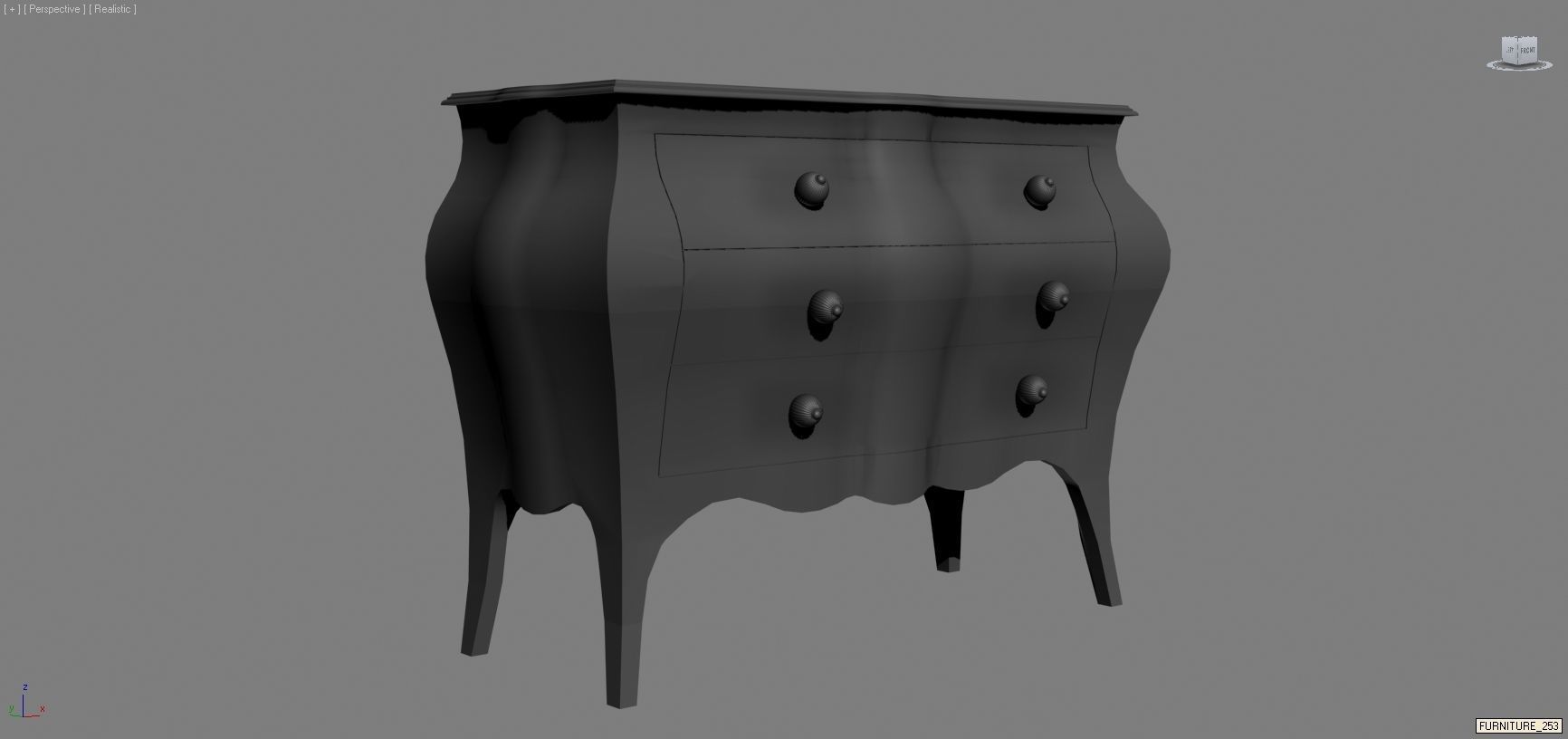 BEDROOM SET 6 chair 3D model_55