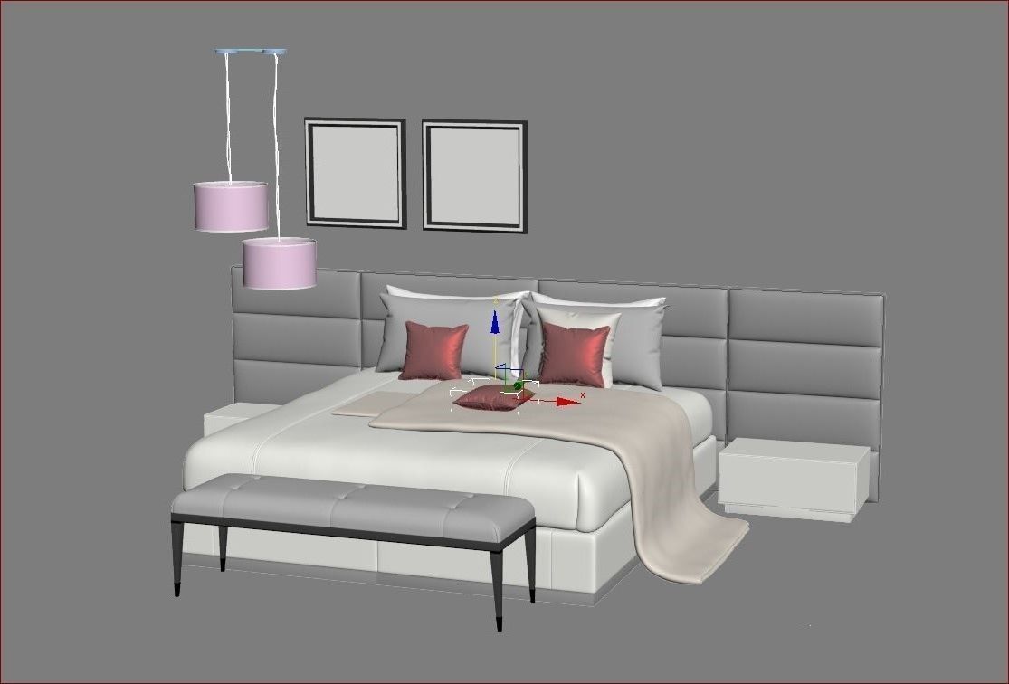 BEDROOM SET 6 chair 3D model_37