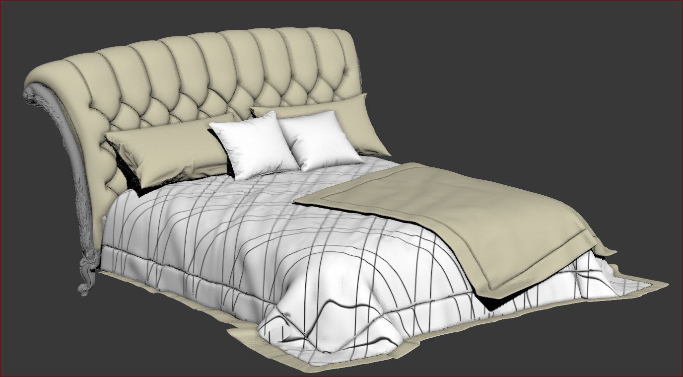 BEDROOM SET 6 chair 3D model_49