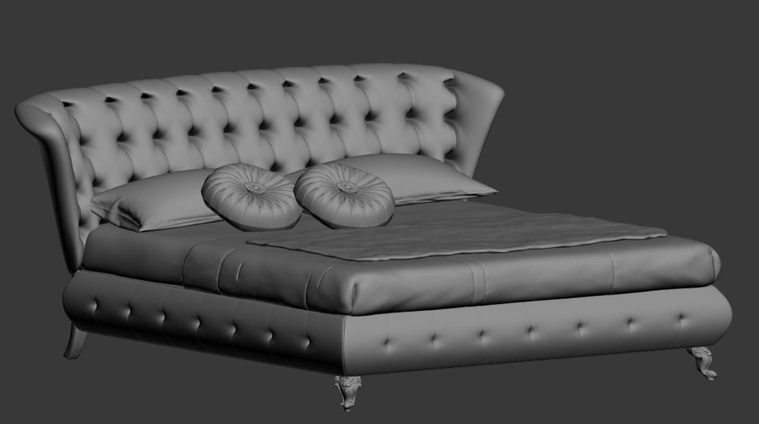 BEDROOM SET 6 chair 3D model_25