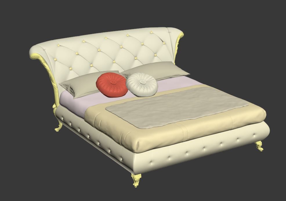 BEDROOM SET 6 chair 3D model_8