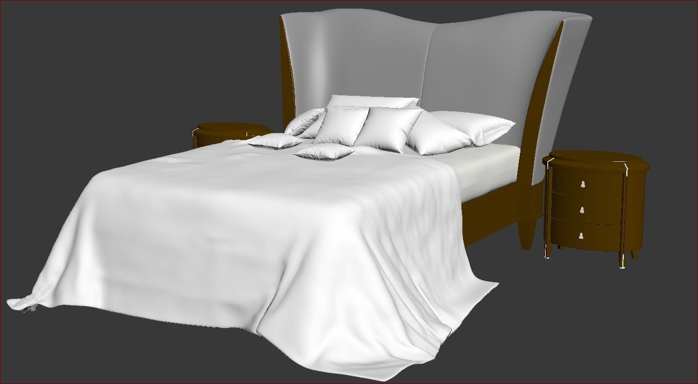 BEDROOM SET 6 chair 3D model_45