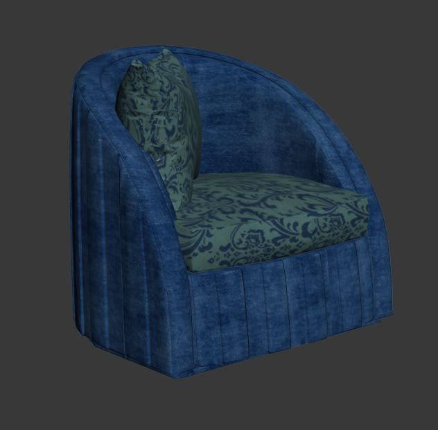BEDROOM SET 6 chair 3D model_6
