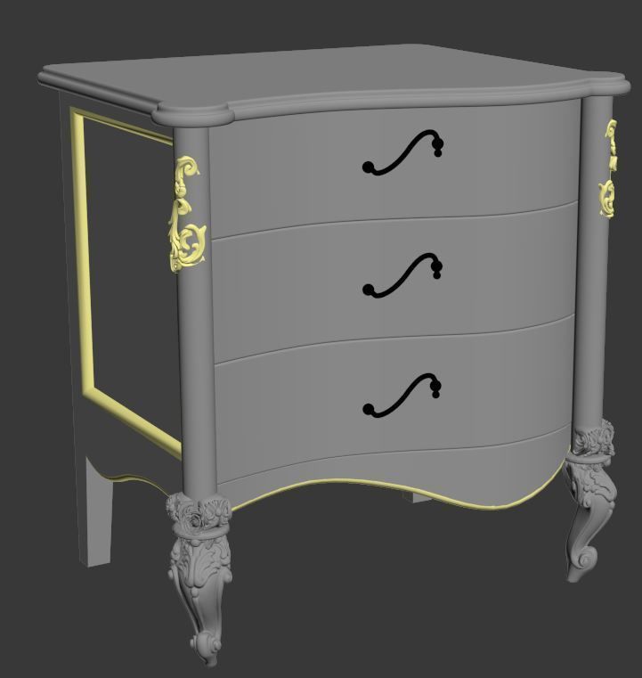 BEDROOM SET 6 chair 3D model_88