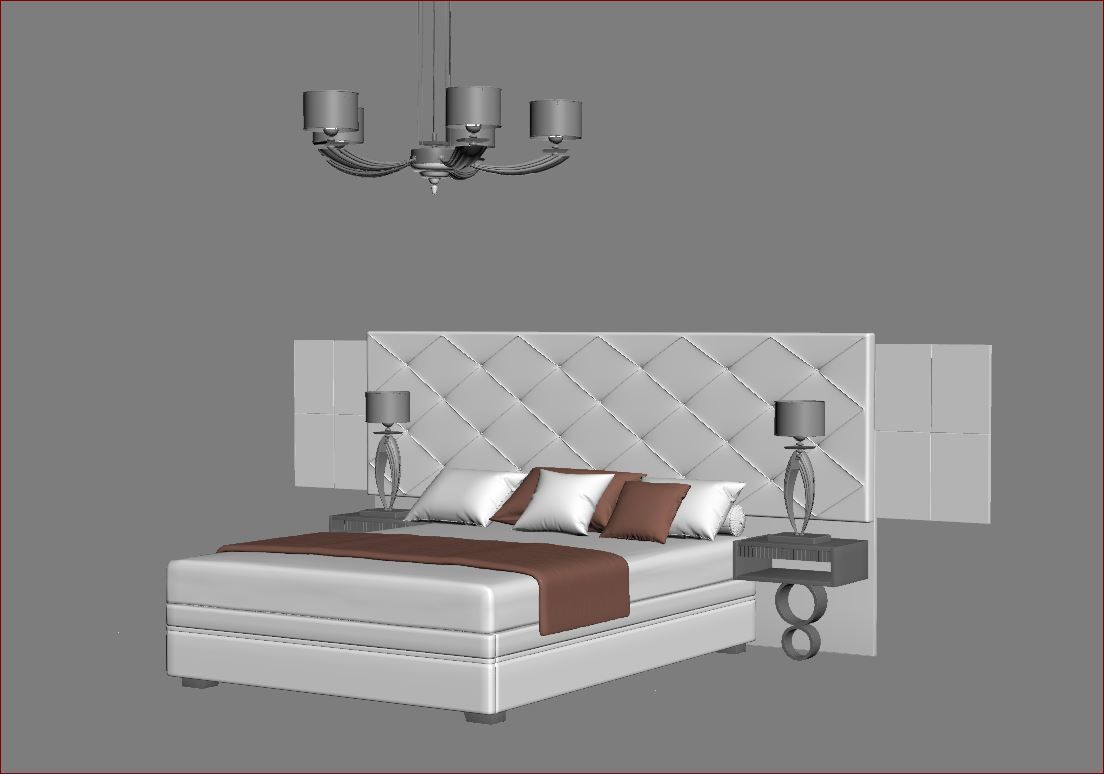 BEDROOM SET 6 chair 3D model_61