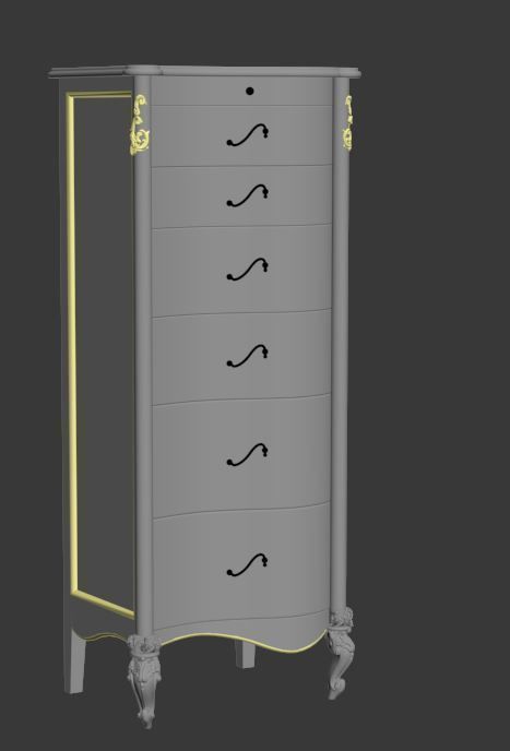 BEDROOM SET 6 chair 3D model_5