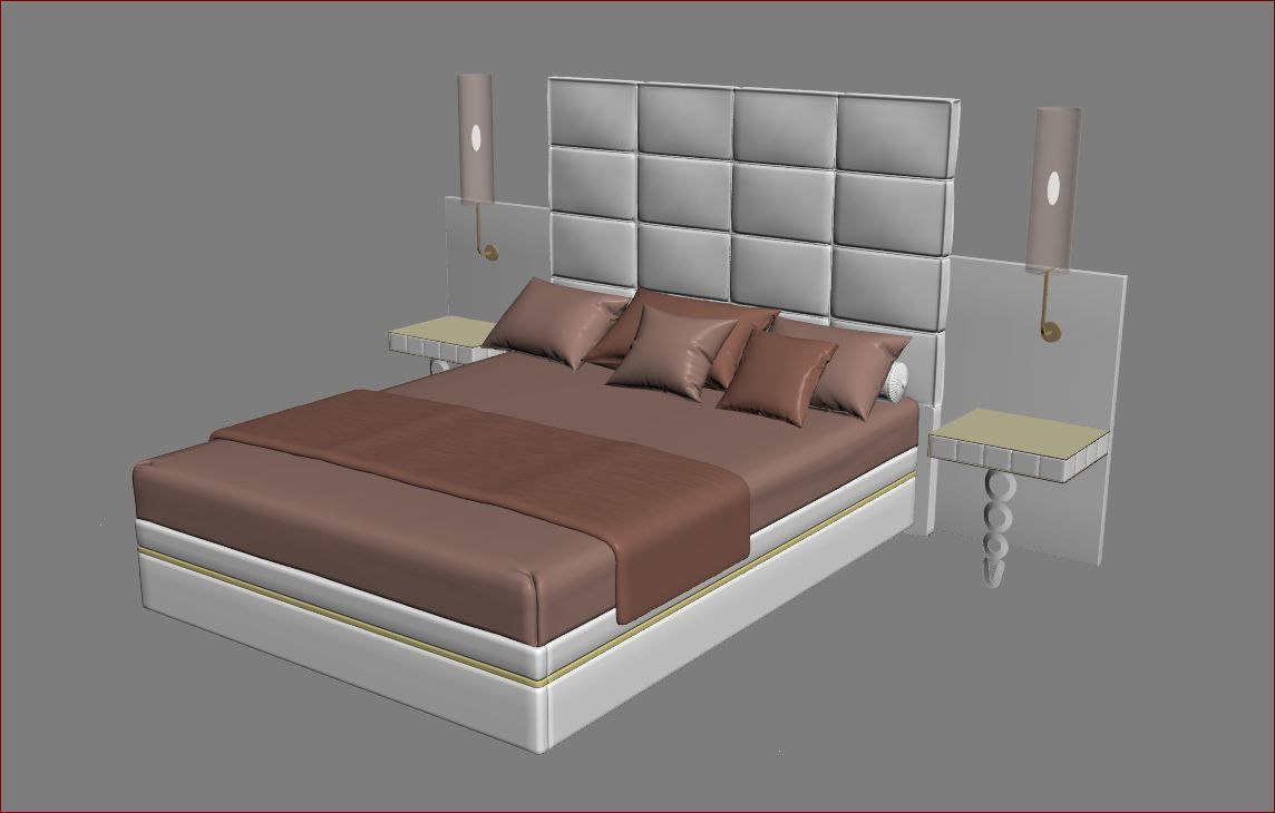 BEDROOM SET 6 chair 3D model_26