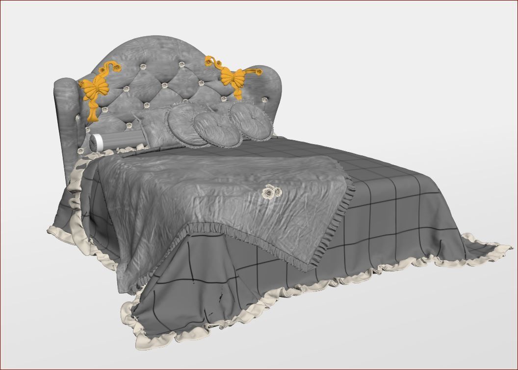 BEDROOM SET 6 chair 3D model_72
