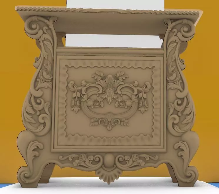 bedside table design stl and  3D model_0