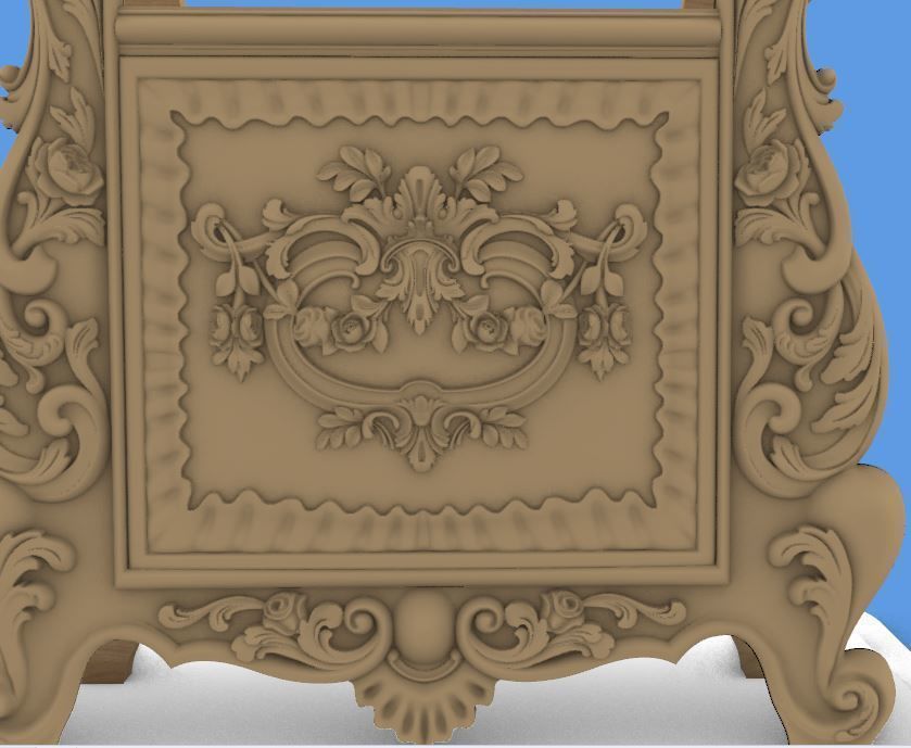 bedside table design stl and  3D model_6