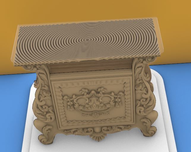 bedside table design stl and  3D model_4