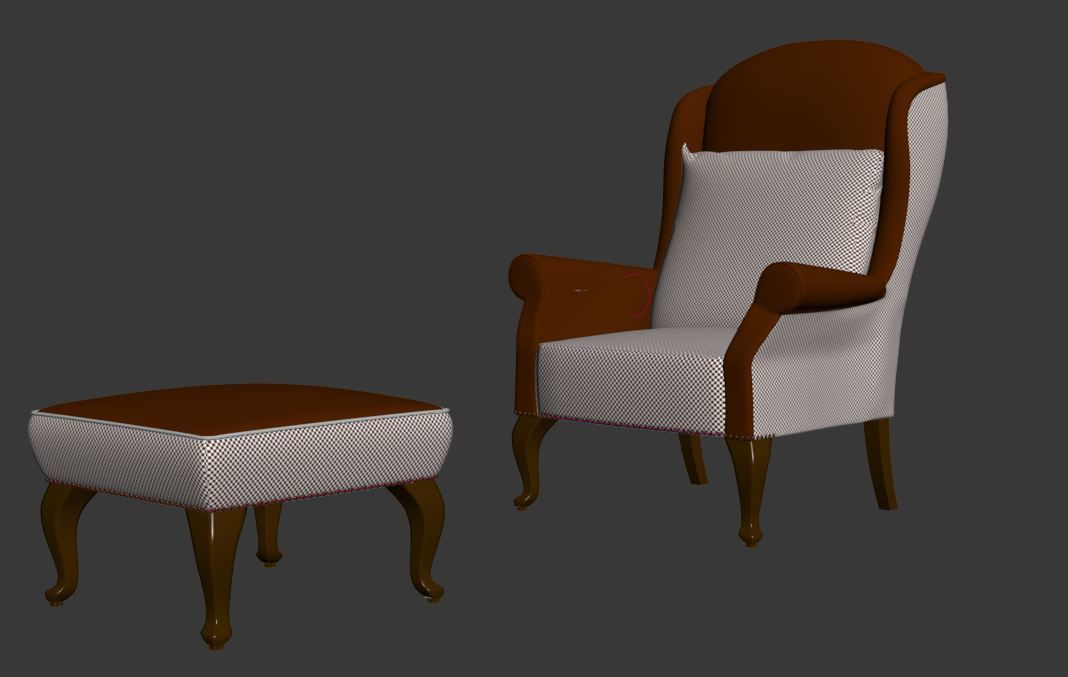 ARM CHAIR 1 3D model_67