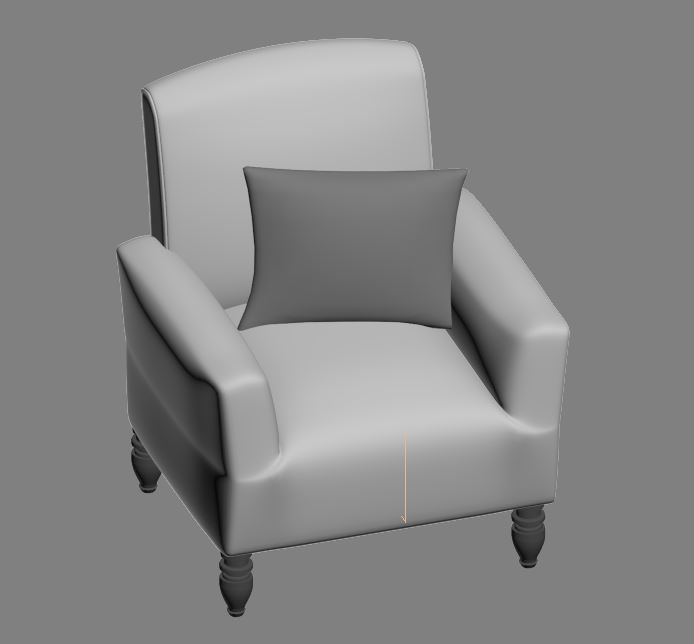 ARM CHAIR 1 3D model_31