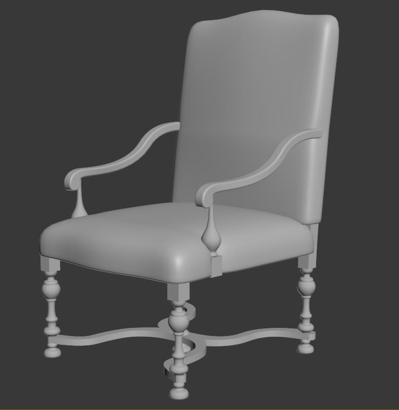 ARM CHAIR 1 3D model_59